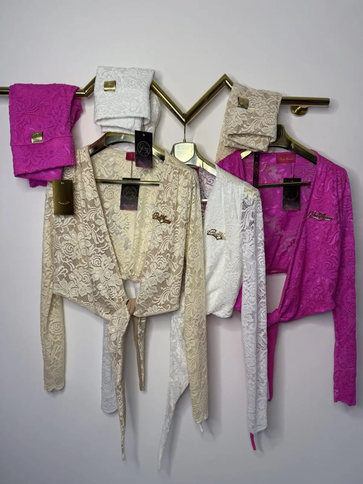 Komplet Lola Bianka Pink Mania koronka beż – miniatura 13 z 13