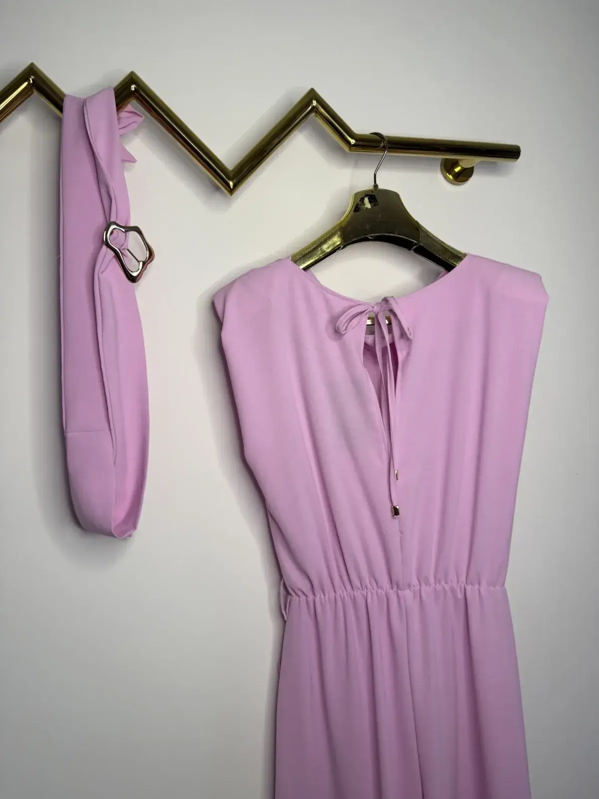 Kombinezon różowy elegancki Pink Mania – miniatura 4 z 9