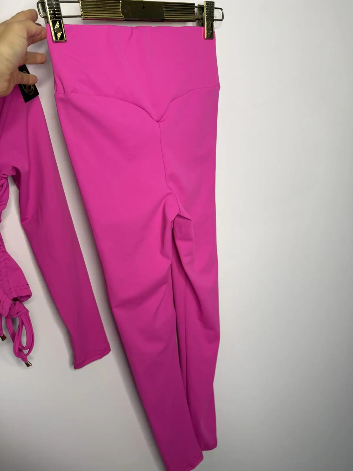 Komplet różowy Pink Mania bluzka leginsy piękny zestaw – miniatura 12 z 14