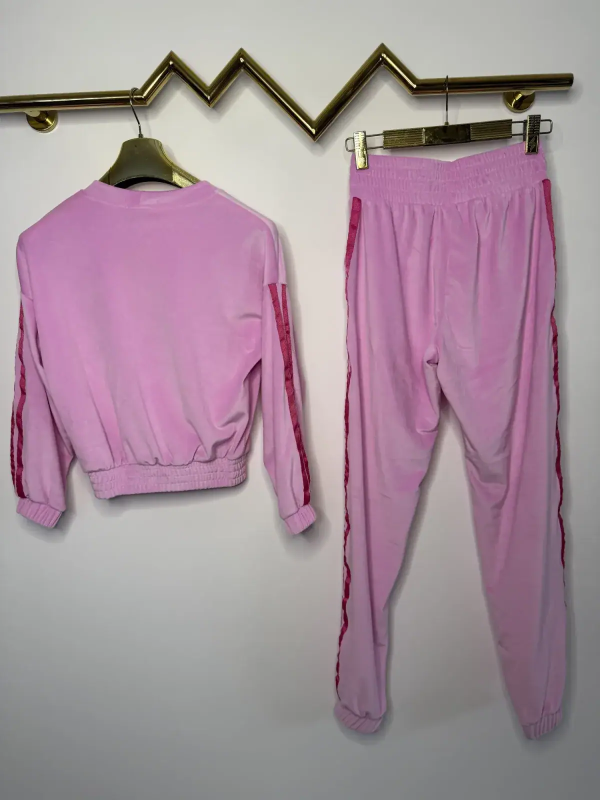 Dres Pink Mania welurowy różowy – miniatura 8 z 11
