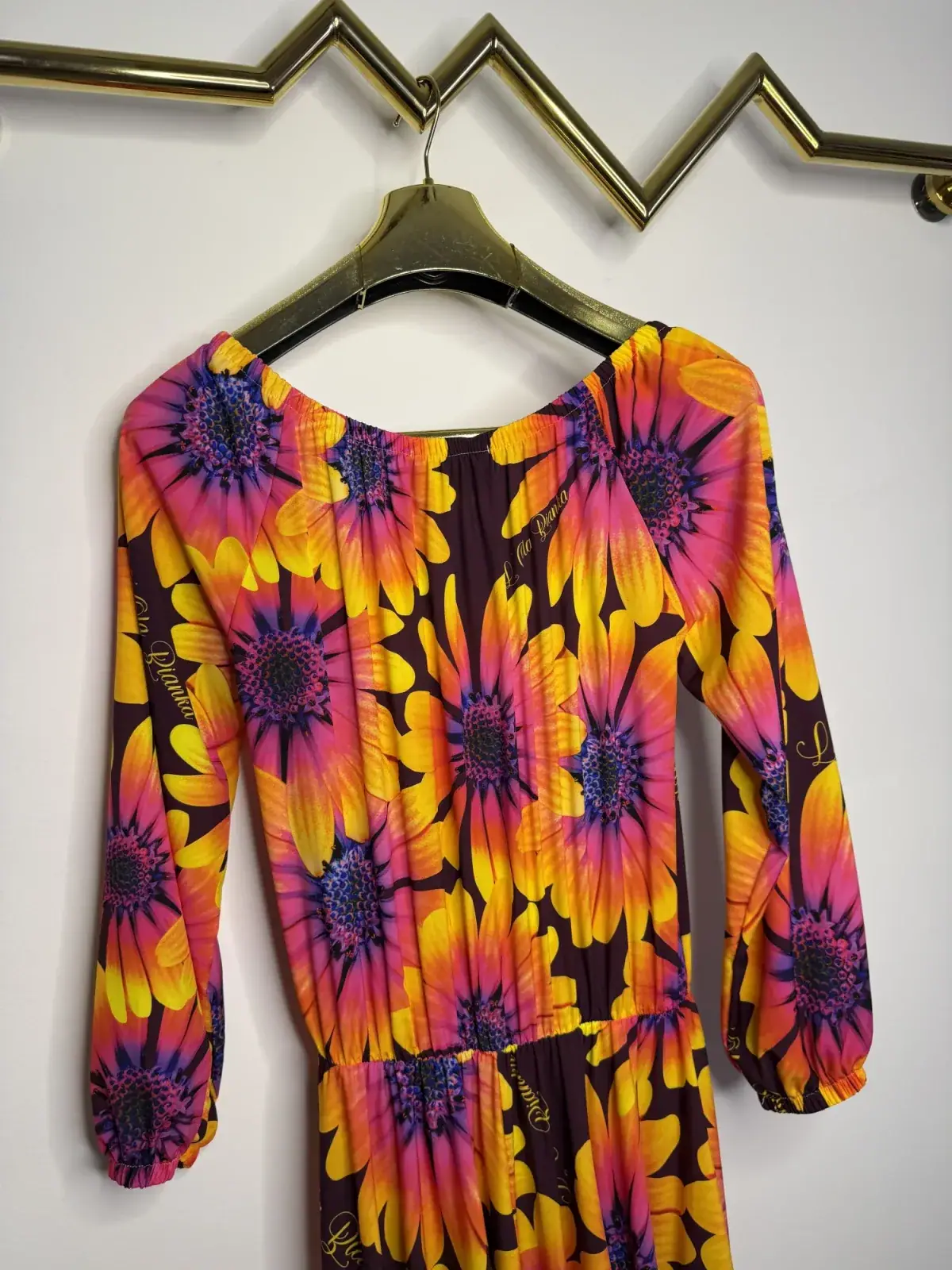Sukienka Lola Bianka hiszpanka maxi kwiaty – miniatura 13 z 14