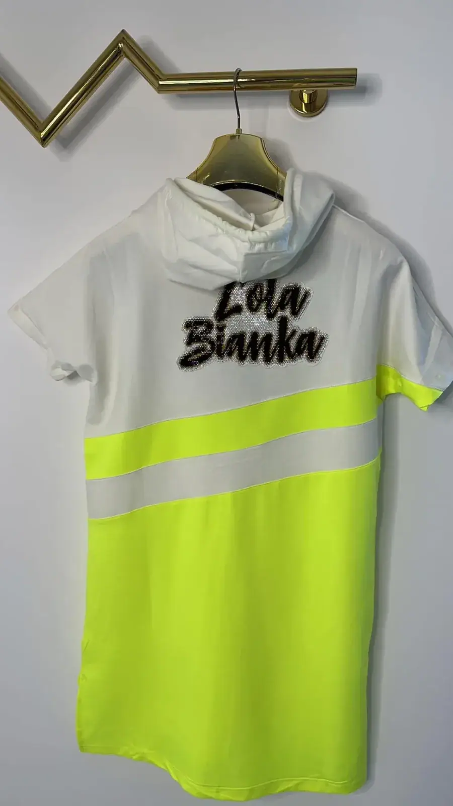 Sukienka Lola Bianka tunika dresowa neon – miniatura 7 z 8