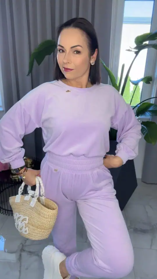 Dres welurowy fioletowy Pink Mania, Lola Bianka, zdjęcie 2 z 2 – odzież damska Victoria Fashion
