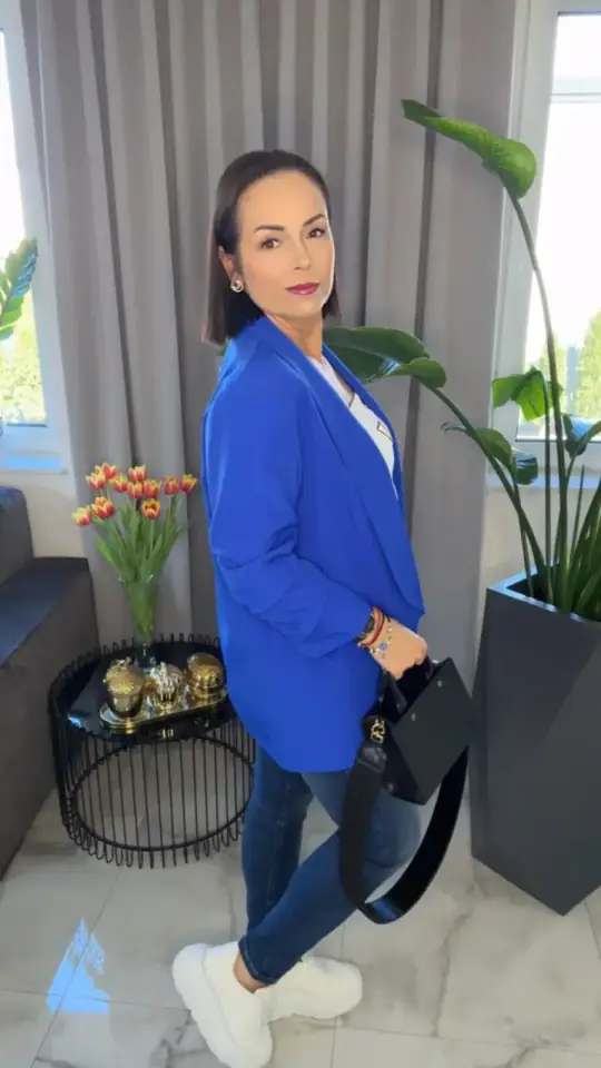 Marynarka elegancka chaber, zdjęcie 1 z 2 – odzież damska Victoria Fashion