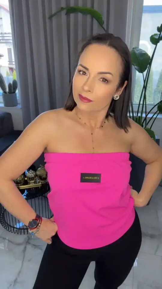 Top bez rękawów Lola Bianka tuba różowa, zdjęcie 1 z 2 – odzież damska Victoria Fashion