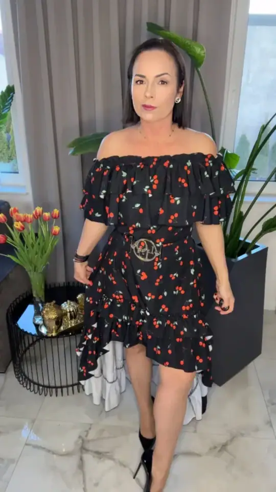 Sukienka Lola Bianka hiszpanka czarna, zdjęcie 1 z 2 – odzież damska Victoria Fashion