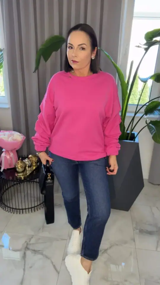 Bluza różowa Lola Bianka Pink Mania, zdjęcie 2 z 2 – odzież damska Victoria Fashion