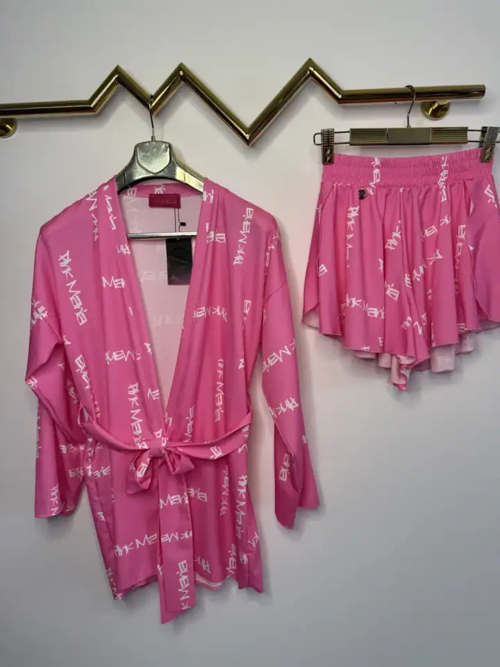 Komplet letni różowy Pink Mani Lola Bianka, zdjęcie 2 z 2 – odzież damska Victoria Fashion
