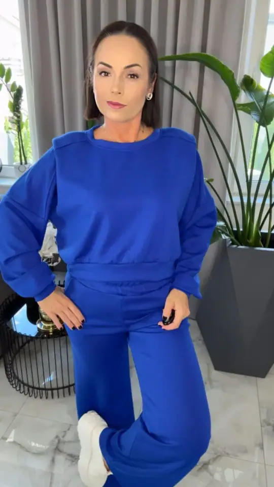 Dres chabrowy piękny komplet, zdjęcie 2 z 2 – odzież damska Victoria Fashion