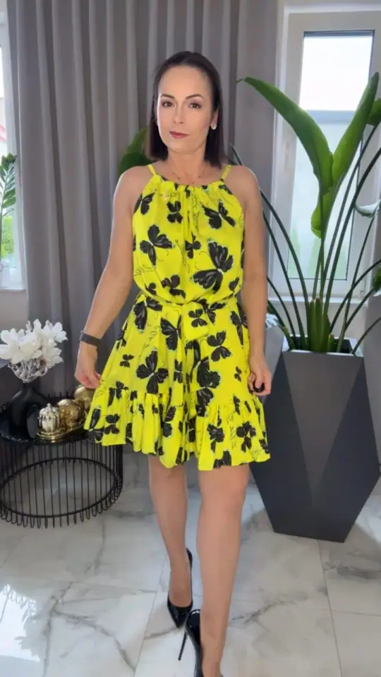 Sukienka Lola Bianka letnia na ramiączkach, zdjęcie 1 z 2 – odzież damska Victoria Fashion