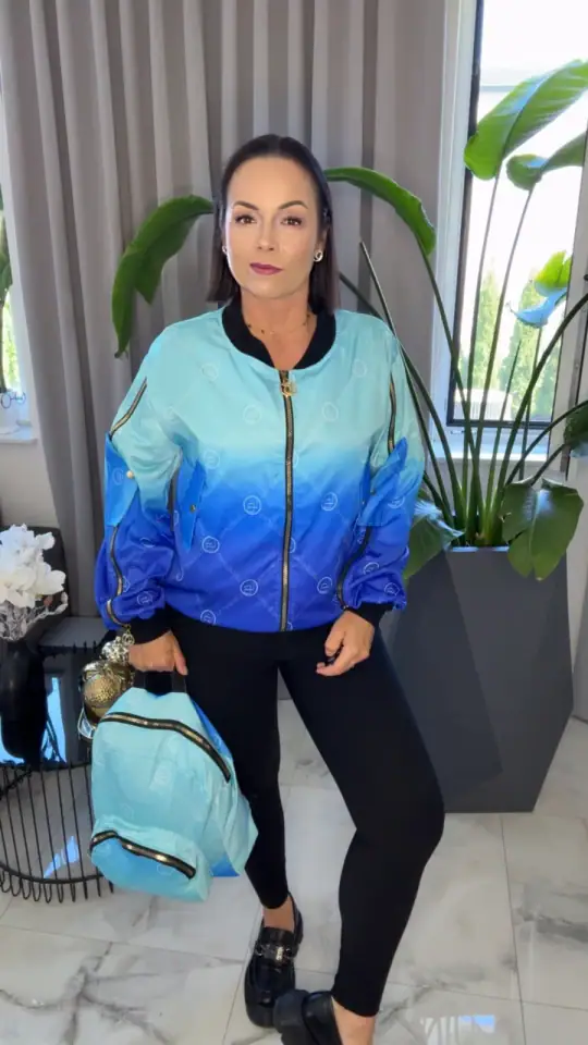 Kurtka Lola Bianka szwedka z plecakiem, zdjęcie 1 z 2 – odzież damska Victoria Fashion