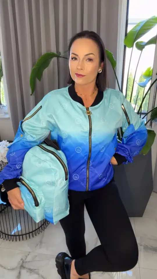 Kurtka Lola Bianka szwedka z plecakiem, zdjęcie 2 z 2 – odzież damska Victoria Fashion