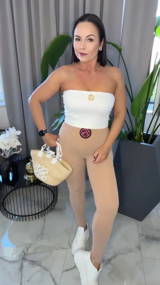 Leginsy Pink Mania M/L toffi, Lola Bianka, zdjęcie 2 z 2 – odzież damska Victoria Fashion