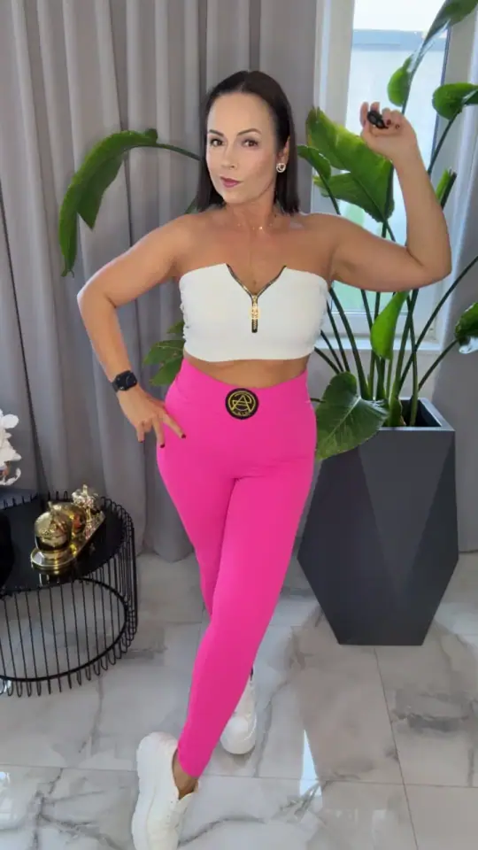 Leginsy różowe Pink Mania XS/S, Lola Bianka, zdjęcie 1 z 2 – odzież damska Victoria Fashion