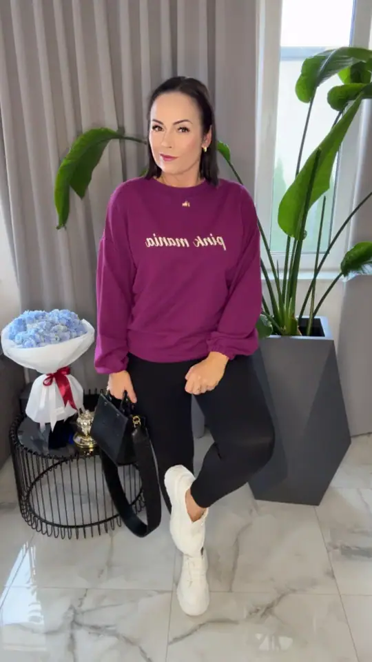Bluza fioletowa Pink Mania, zdjęcie 1 z 2 – odzież damska Victoria Fashion