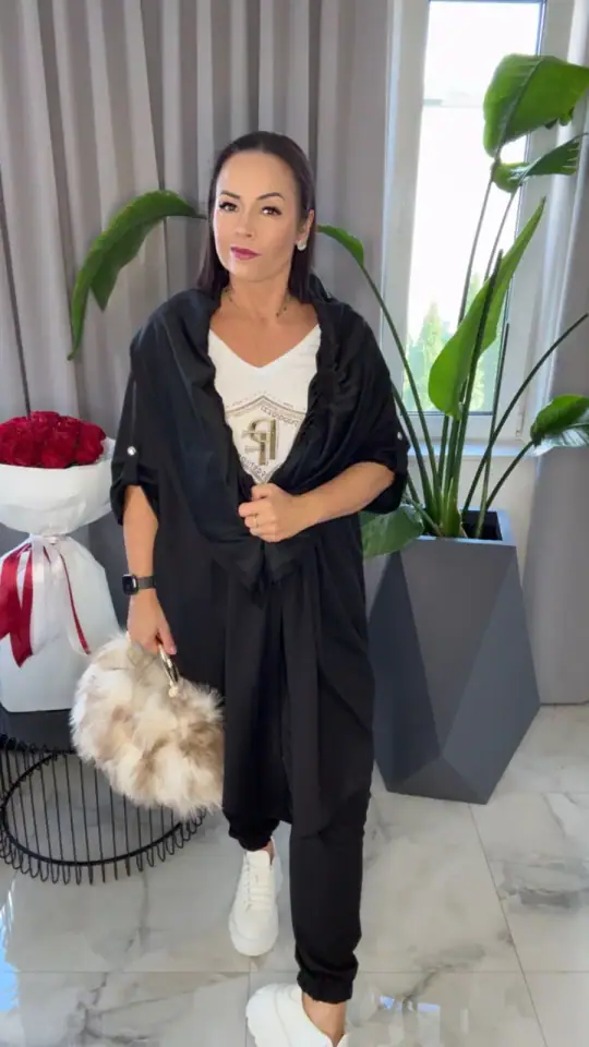 Dres Paparazzi Fashion czarny 3 cz, zdjęcie 1 z 2 – odzież damska Victoria Fashion