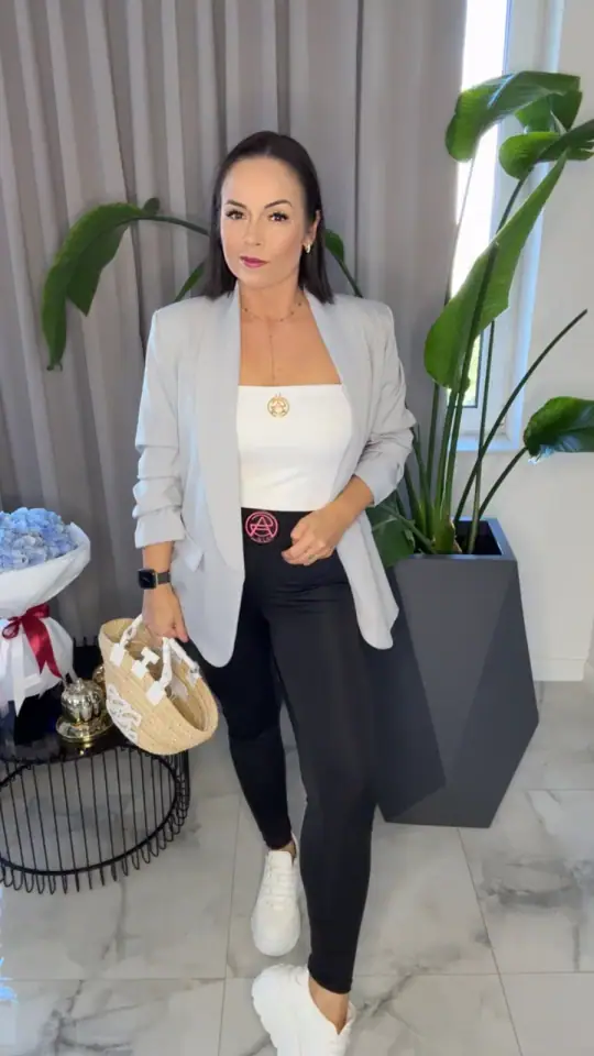 Leginsy czarne Pink Mania XS/S długie, Lola Bianka, zdjęcie 2 z 2 – odzież damska Victoria Fashion