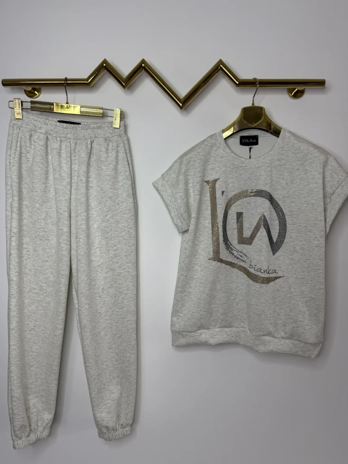 Dres Lola Bianka szary komplet wygodny – miniatura 7 z 8