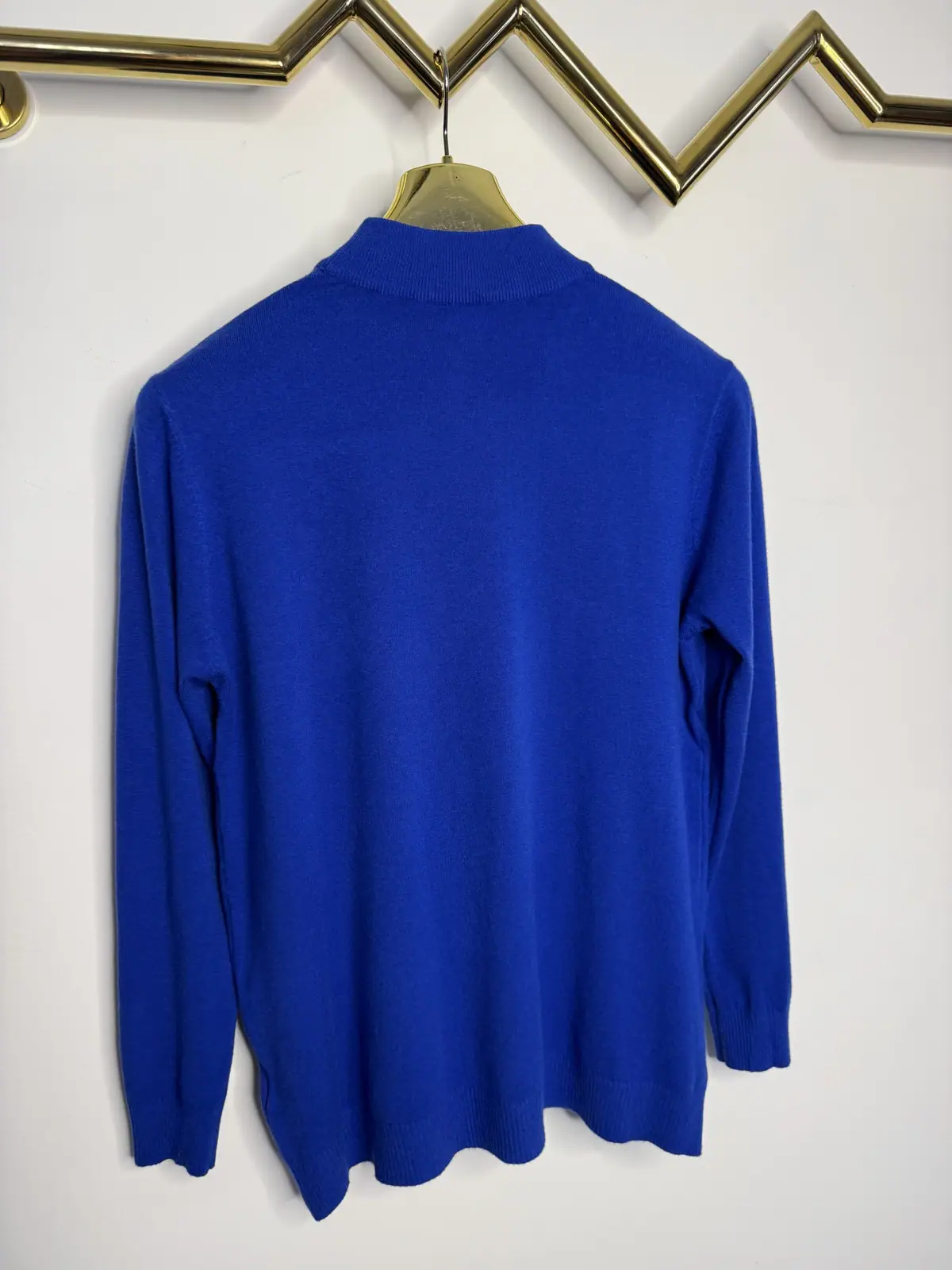 Sweter chabrowy wygodny golfik – miniatura 8 z 8