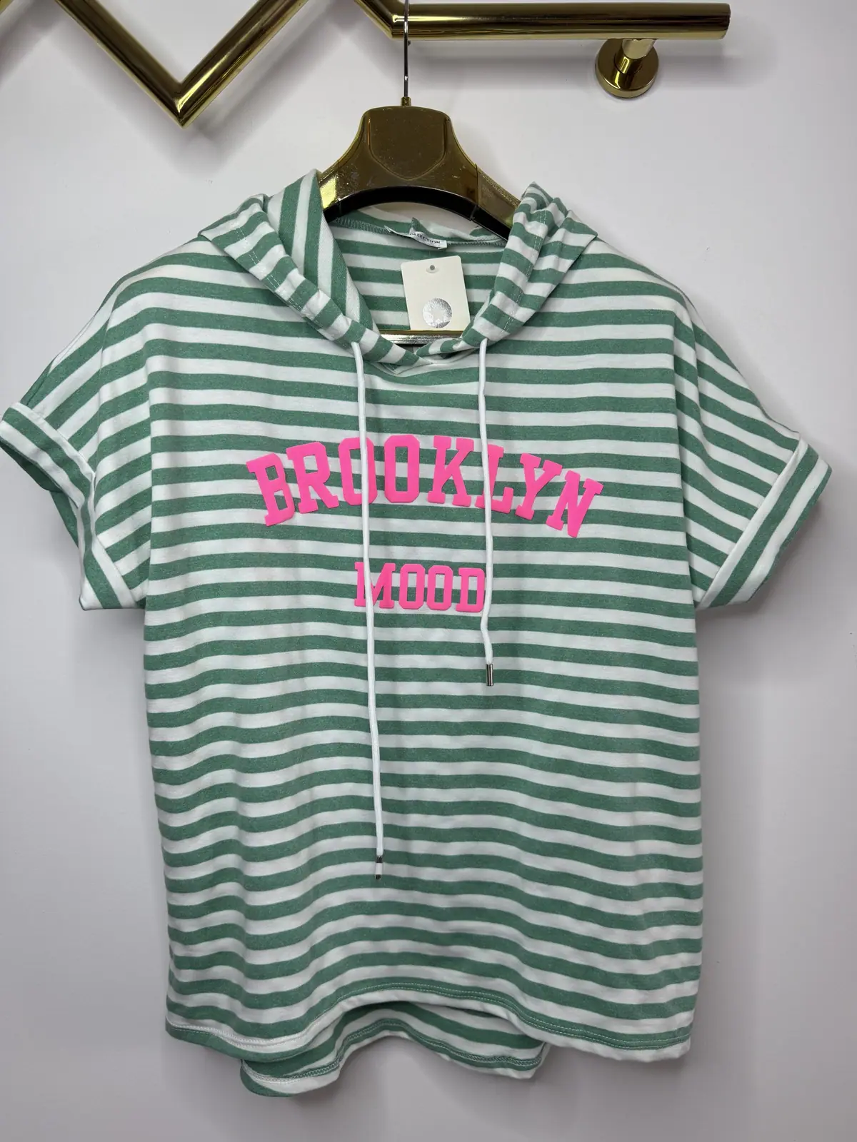 Bluza z kapturem zielona wygodna – miniatura 5 z 8