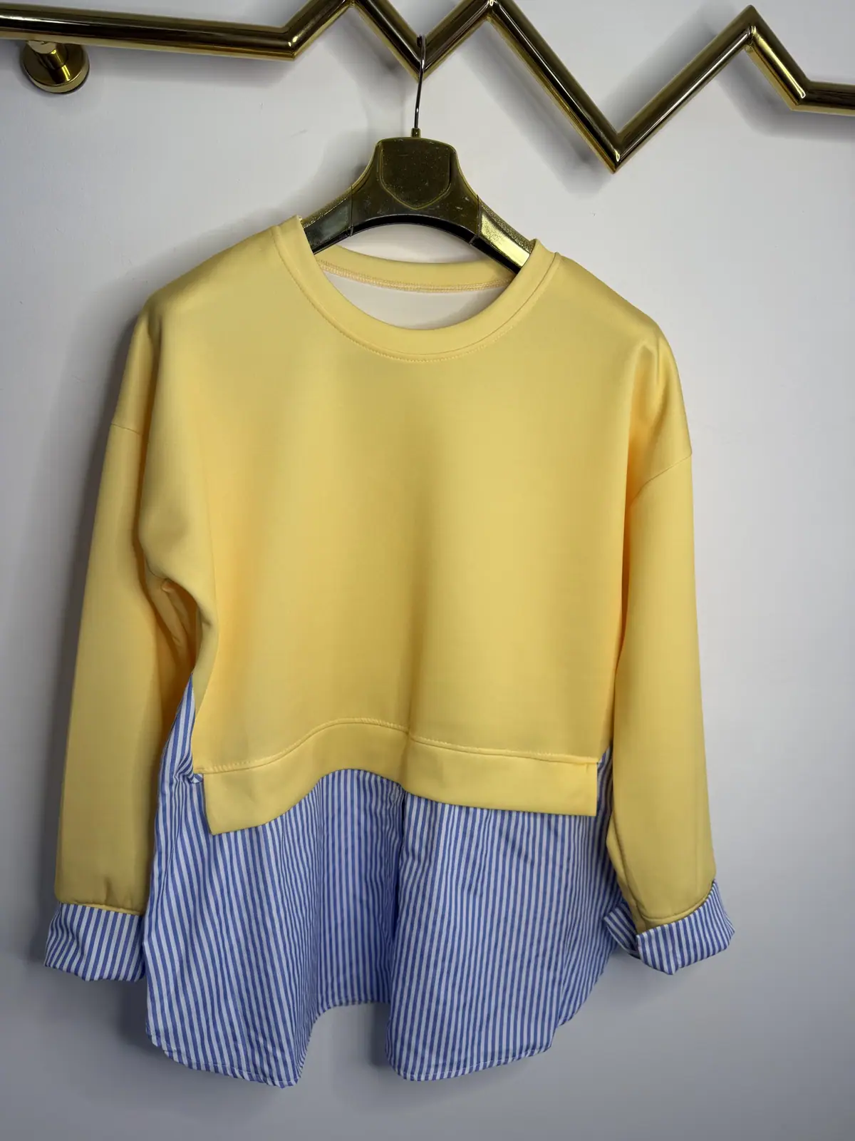 Bluza żółta z koszulą piękna – miniatura 8 z 11