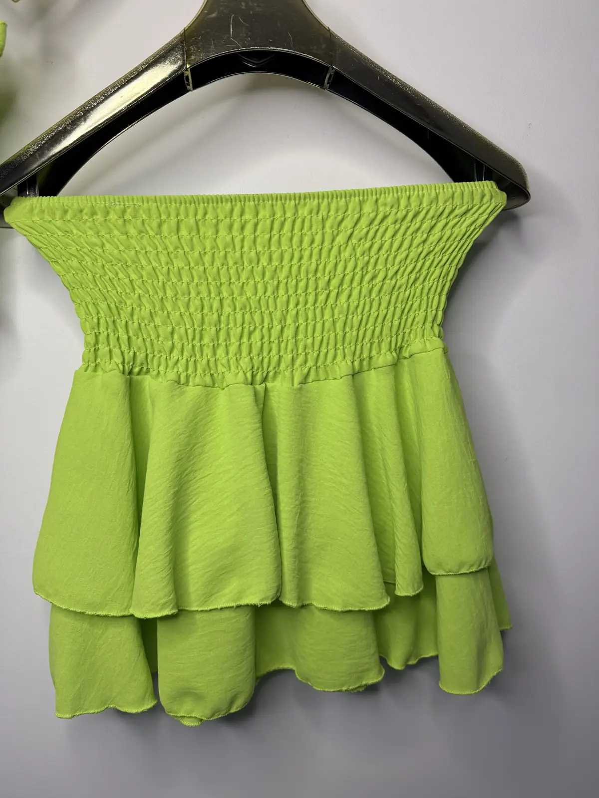 Komplet letni limonka top ze spódniczką – miniatura 11 z 12
