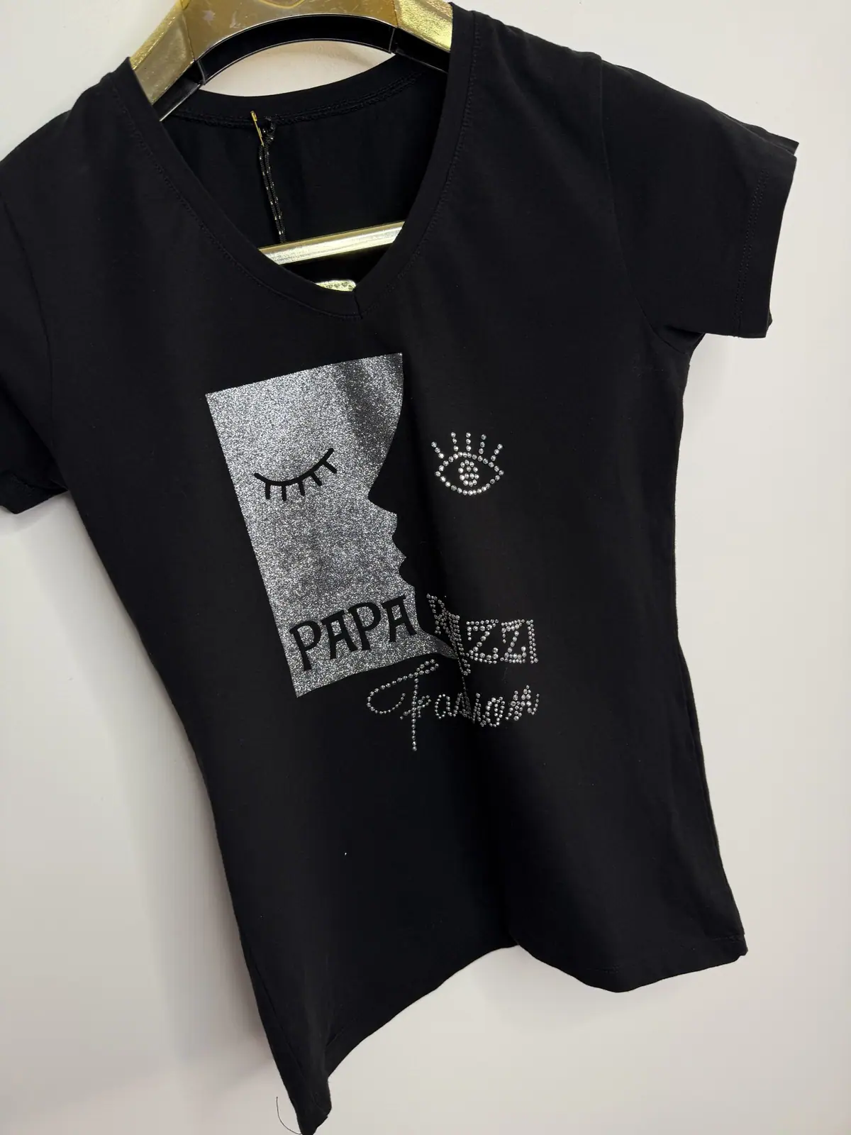 Bluzka Paparazzi Fashion tshirt czarny – miniatura 10 z 10