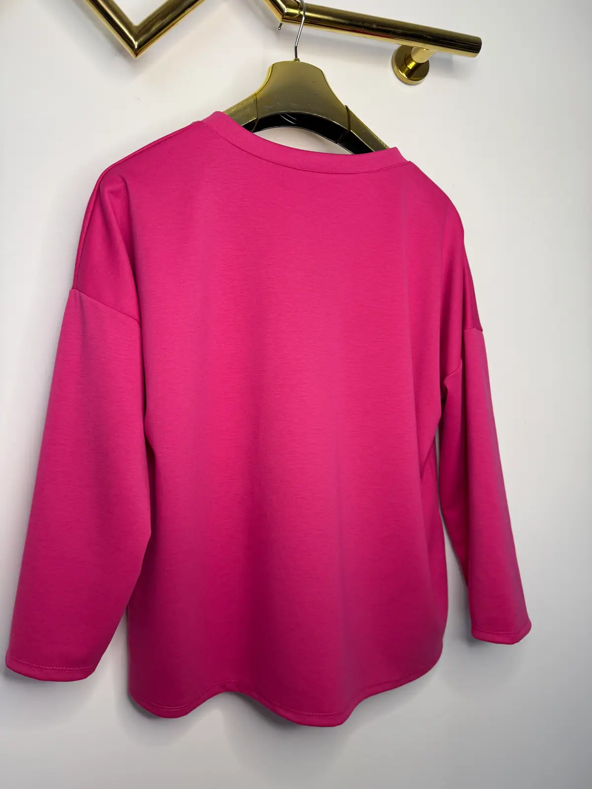 Bluza różowa wygodna tunika – miniatura 7 z 9