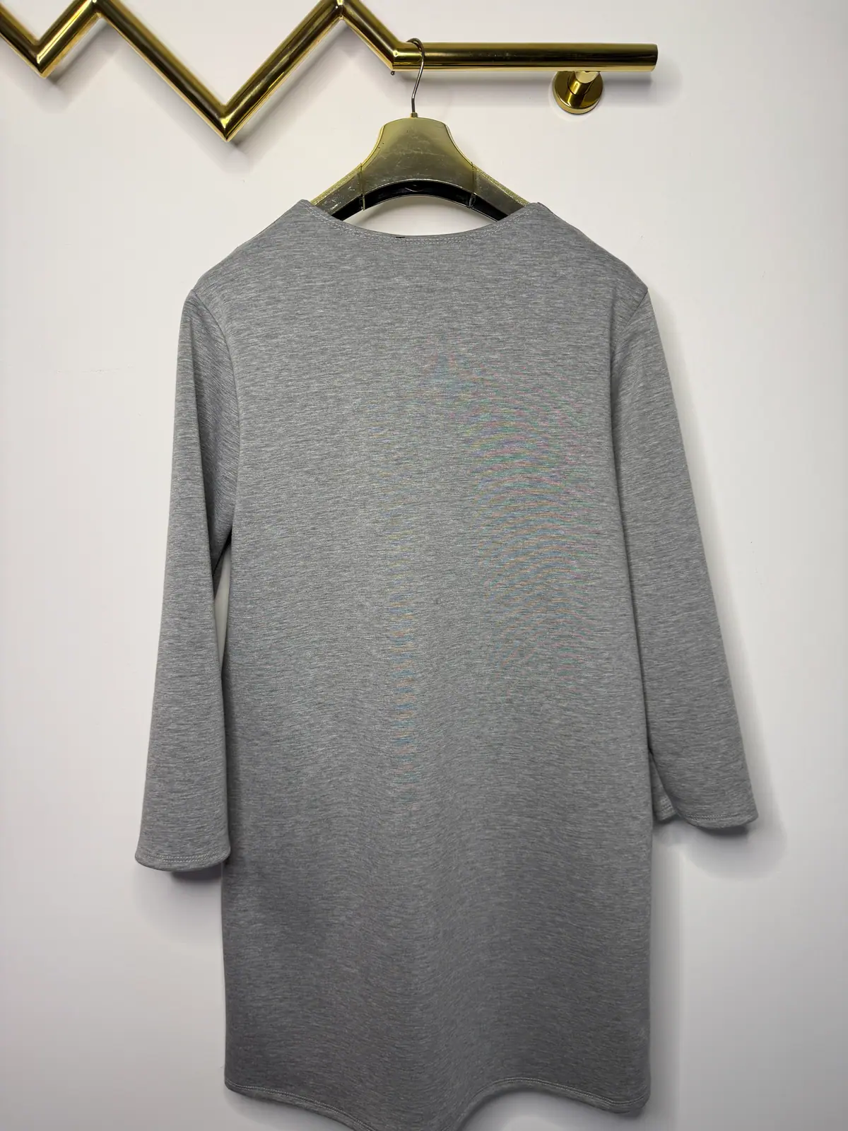 Sukienka szara dresowa oversize – miniatura 10 z 12