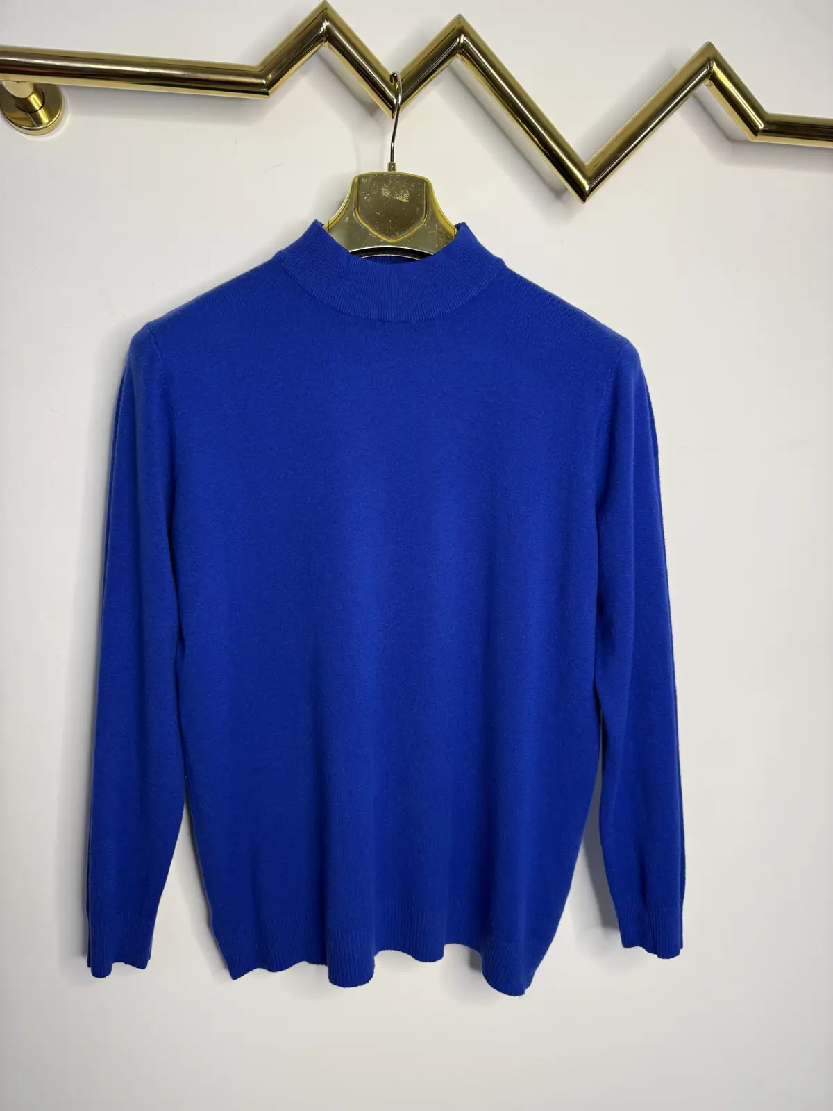 Sweter chabrowy wygodny golfik – miniatura 6 z 8