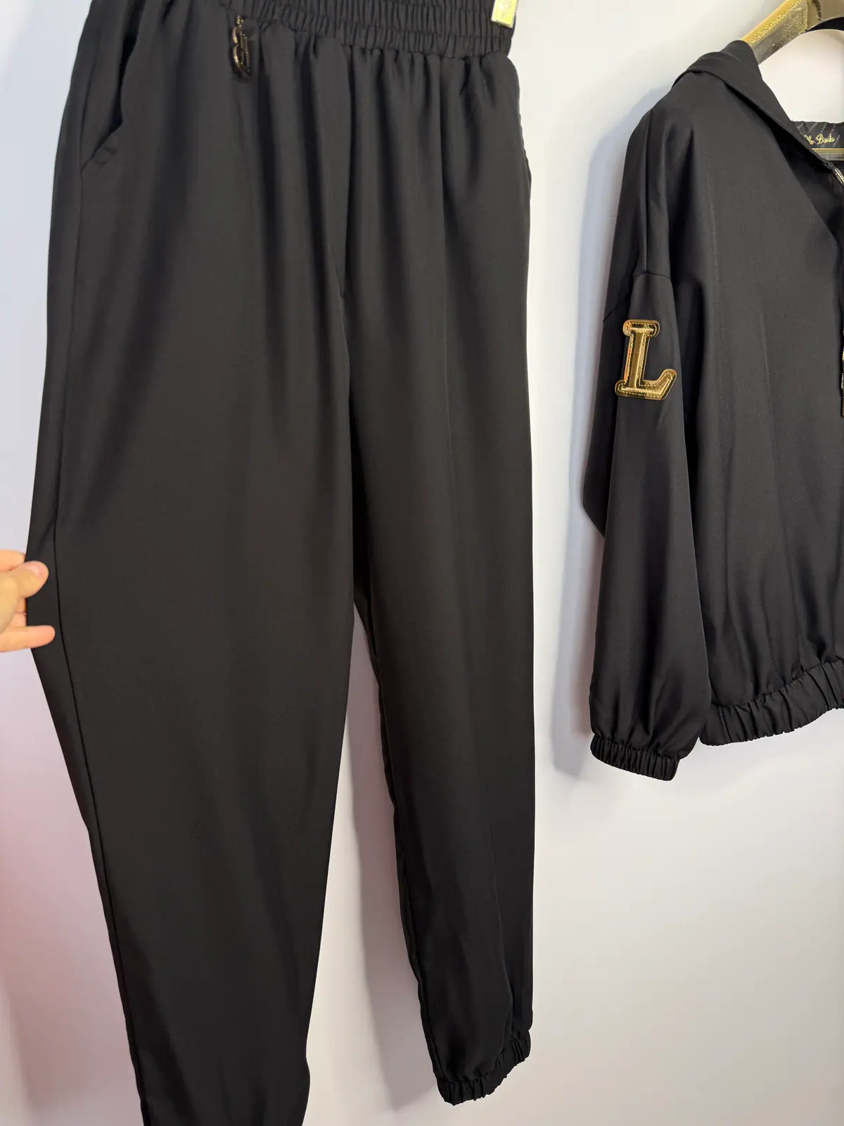 Dres czarny Lola Bianka elegancki komplet – miniatura 8 z 10