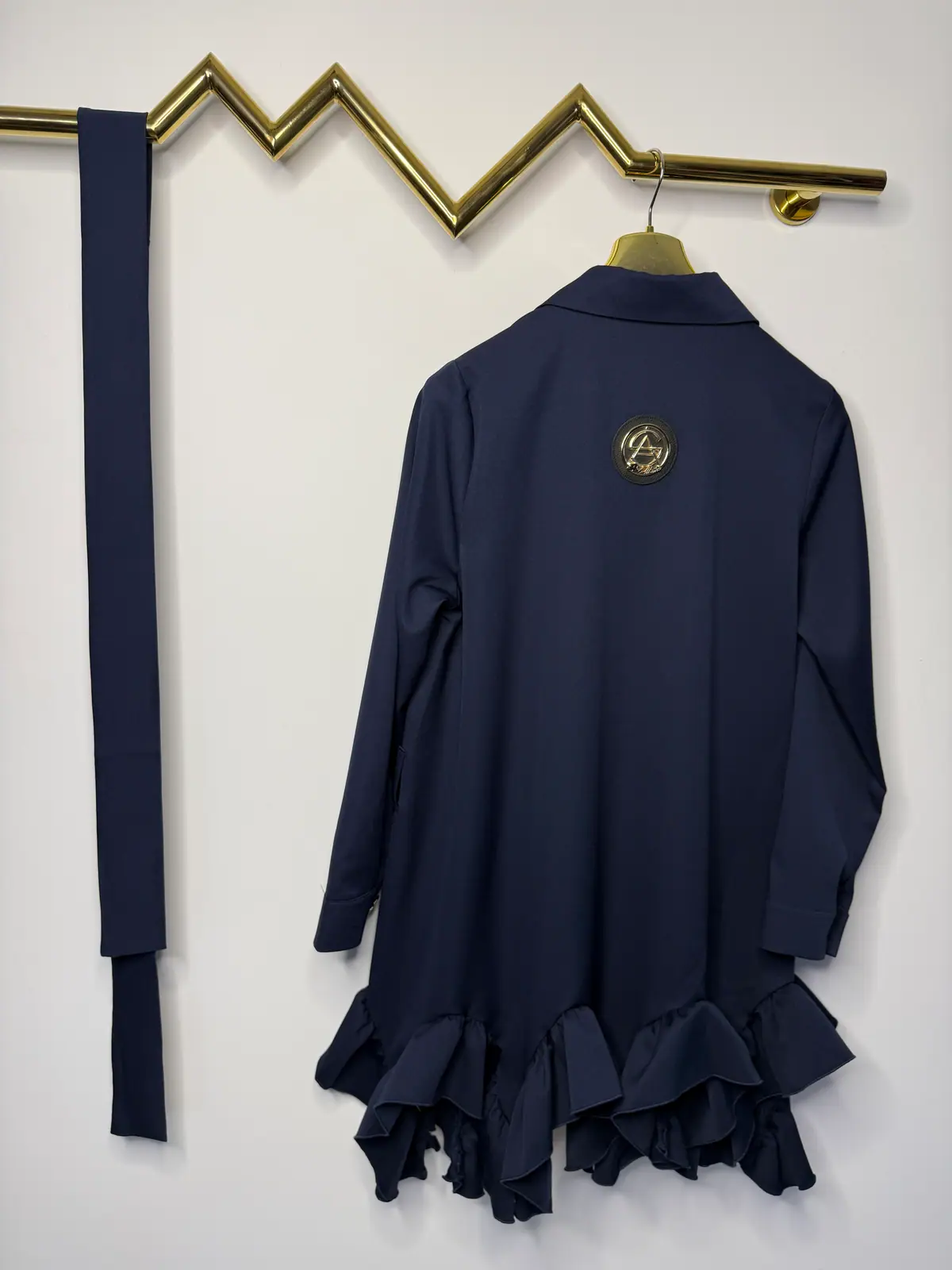 Sukienka Lola Bianka granatowa elegancka – miniatura 10 z 12