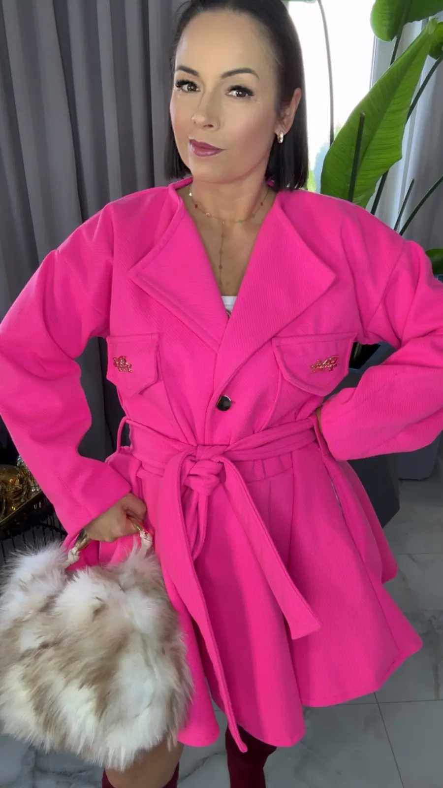 Płaszczy Pink Mania Lola Bianka różowy piękny – miniatura 6 z 12