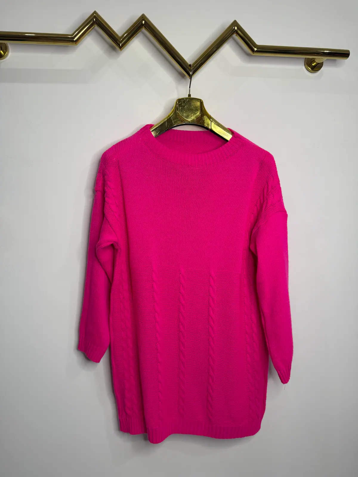 Sweter różowy golf SALE – miniatura 7 z 10