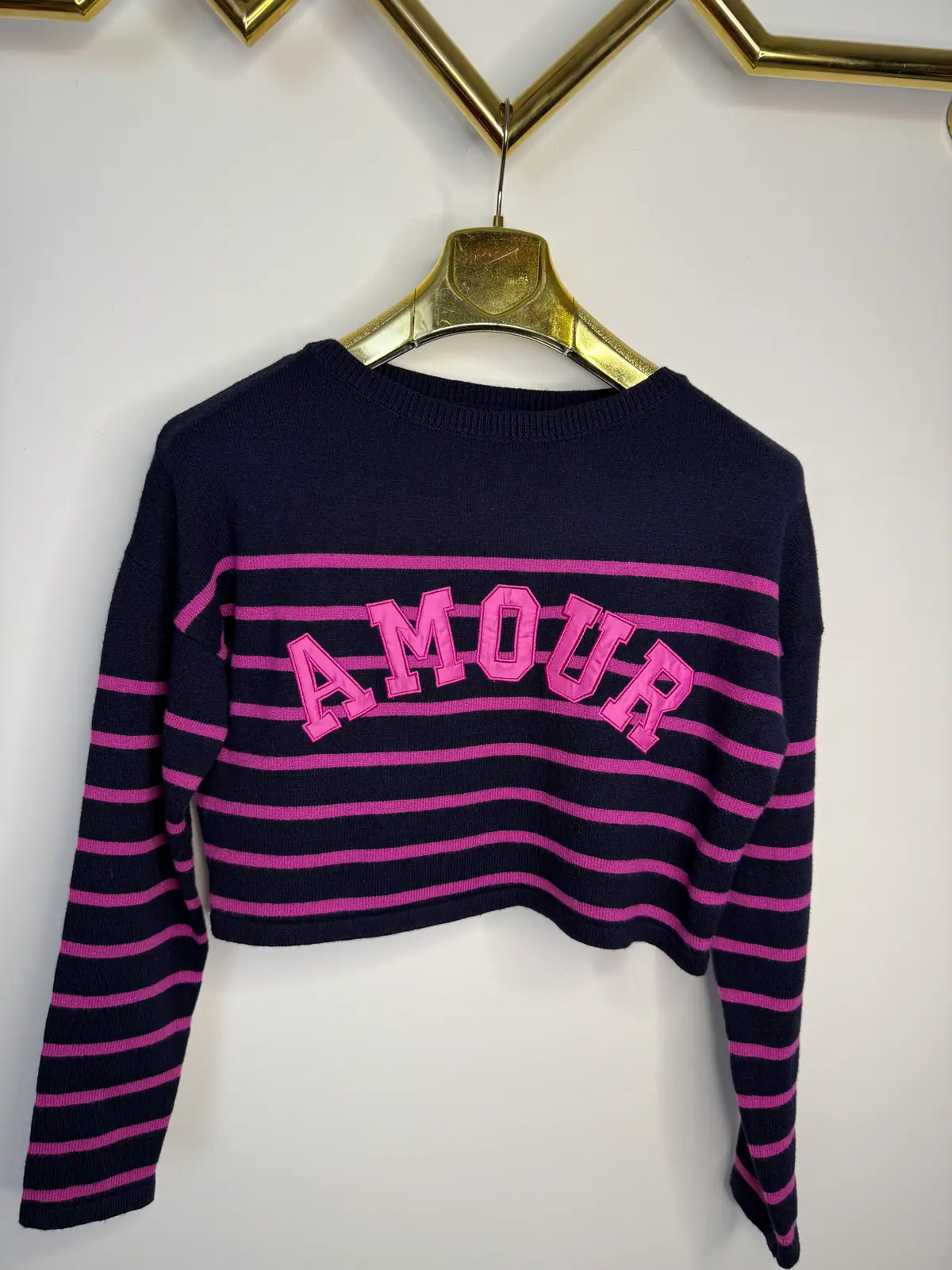 Sweter krótki fioletowy piękny – miniatura 5 z 7
