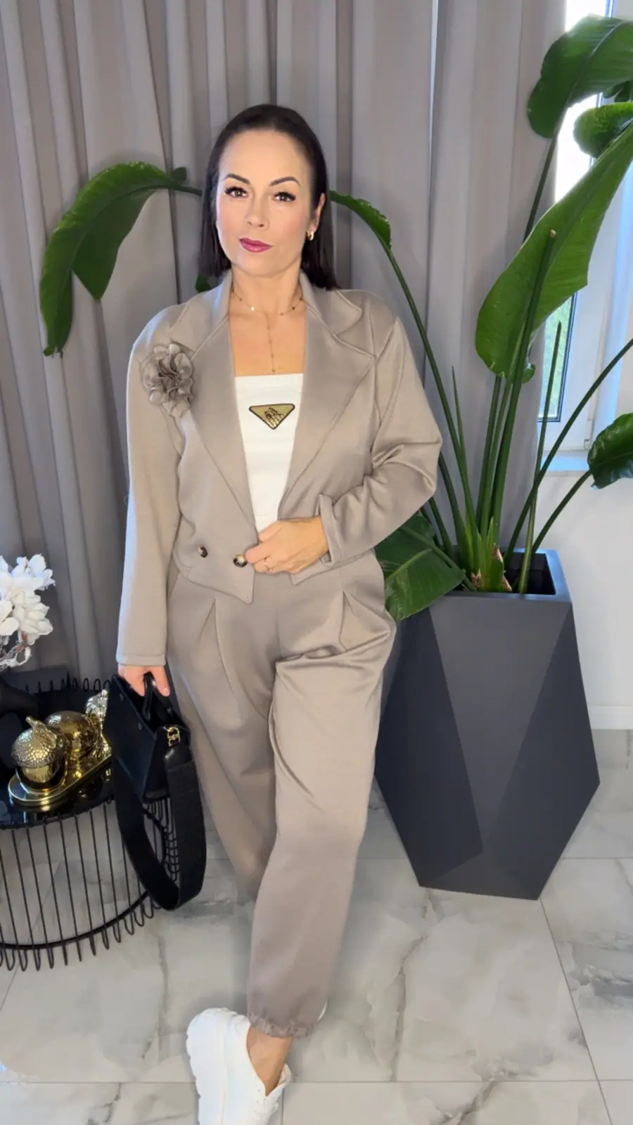 Komplet z różą fango piękny dres – miniatura 5 z 11