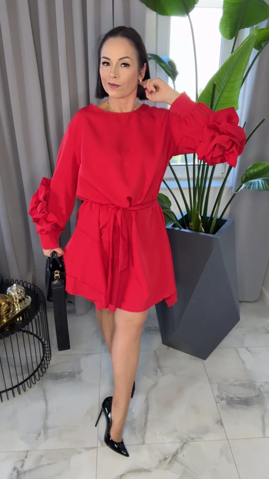 Sukienka czerwona Lola Bianka – miniatura 6 z 13
