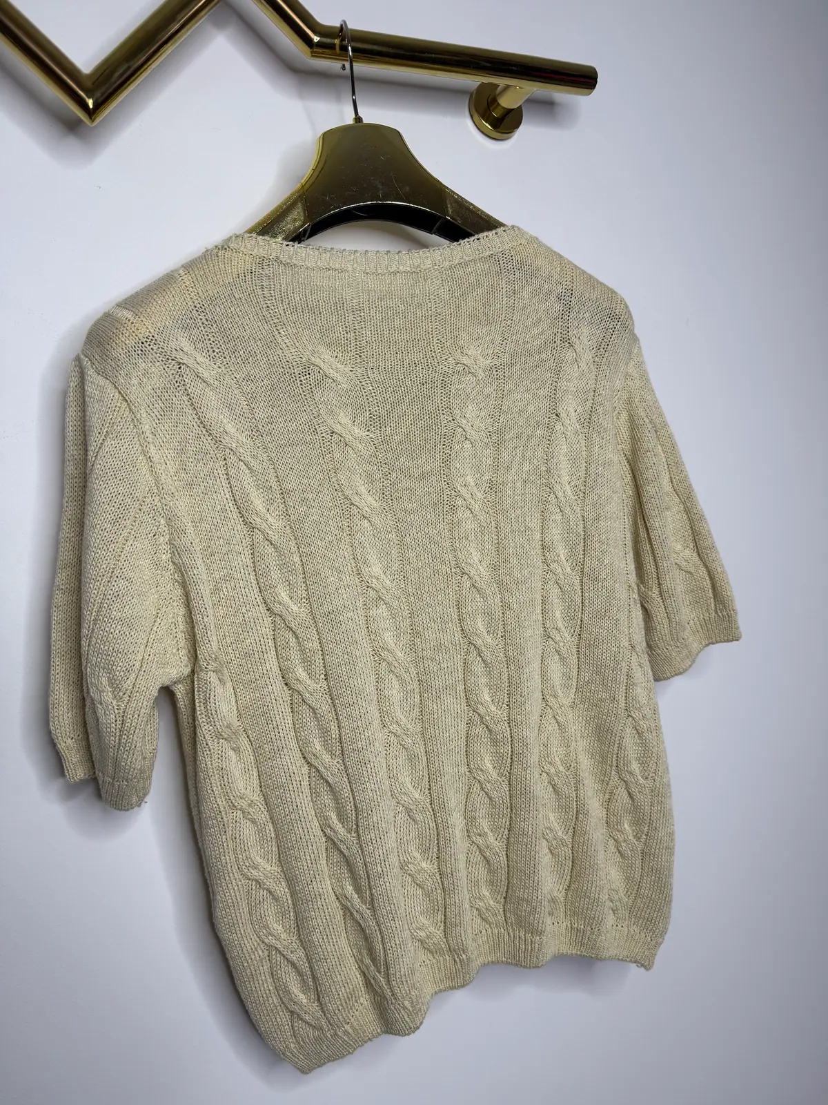 Sweter beżowy piękny – miniatura 8 z 9