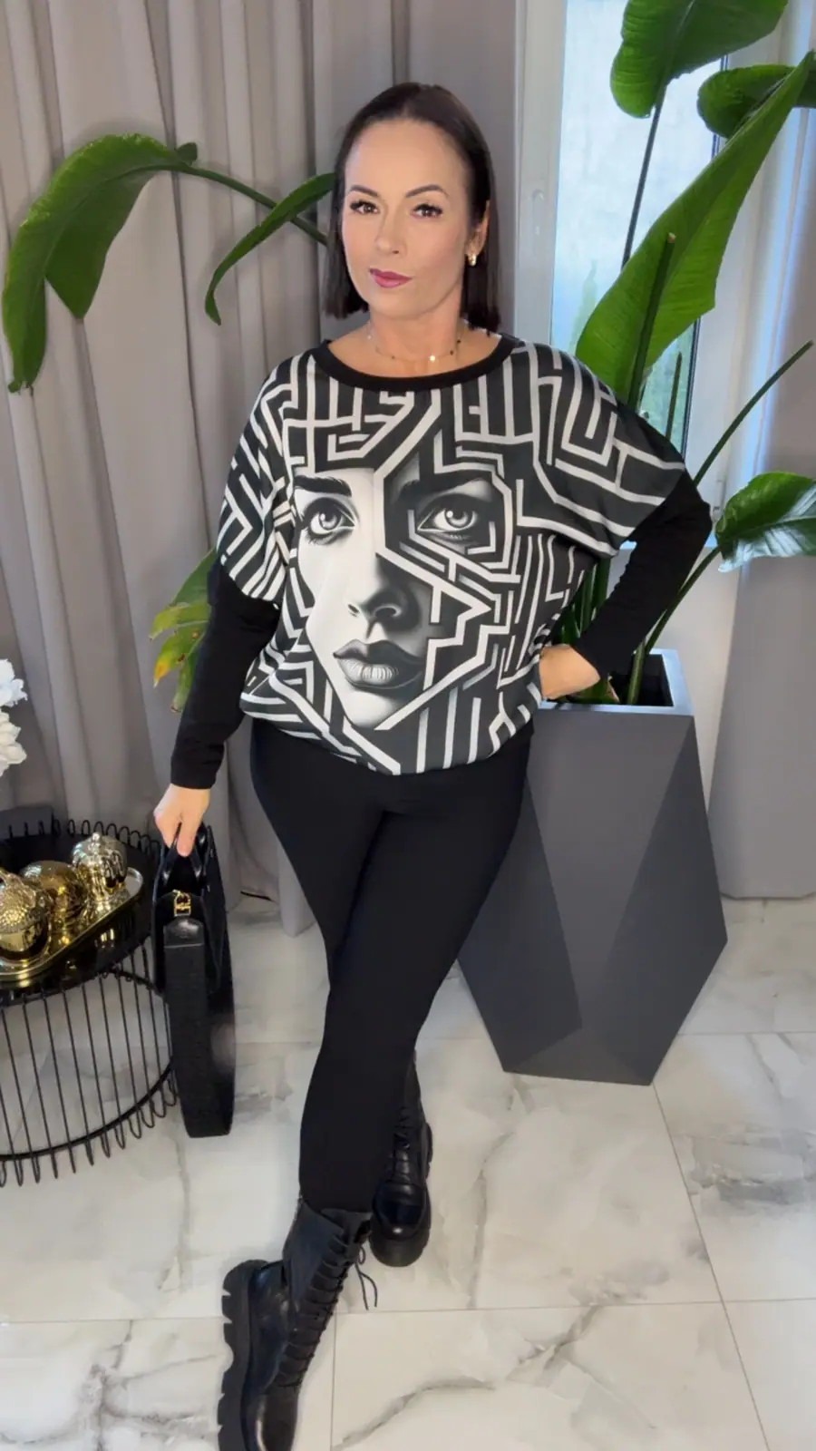 Bluzka kobieta 3d cieniutka elegancka