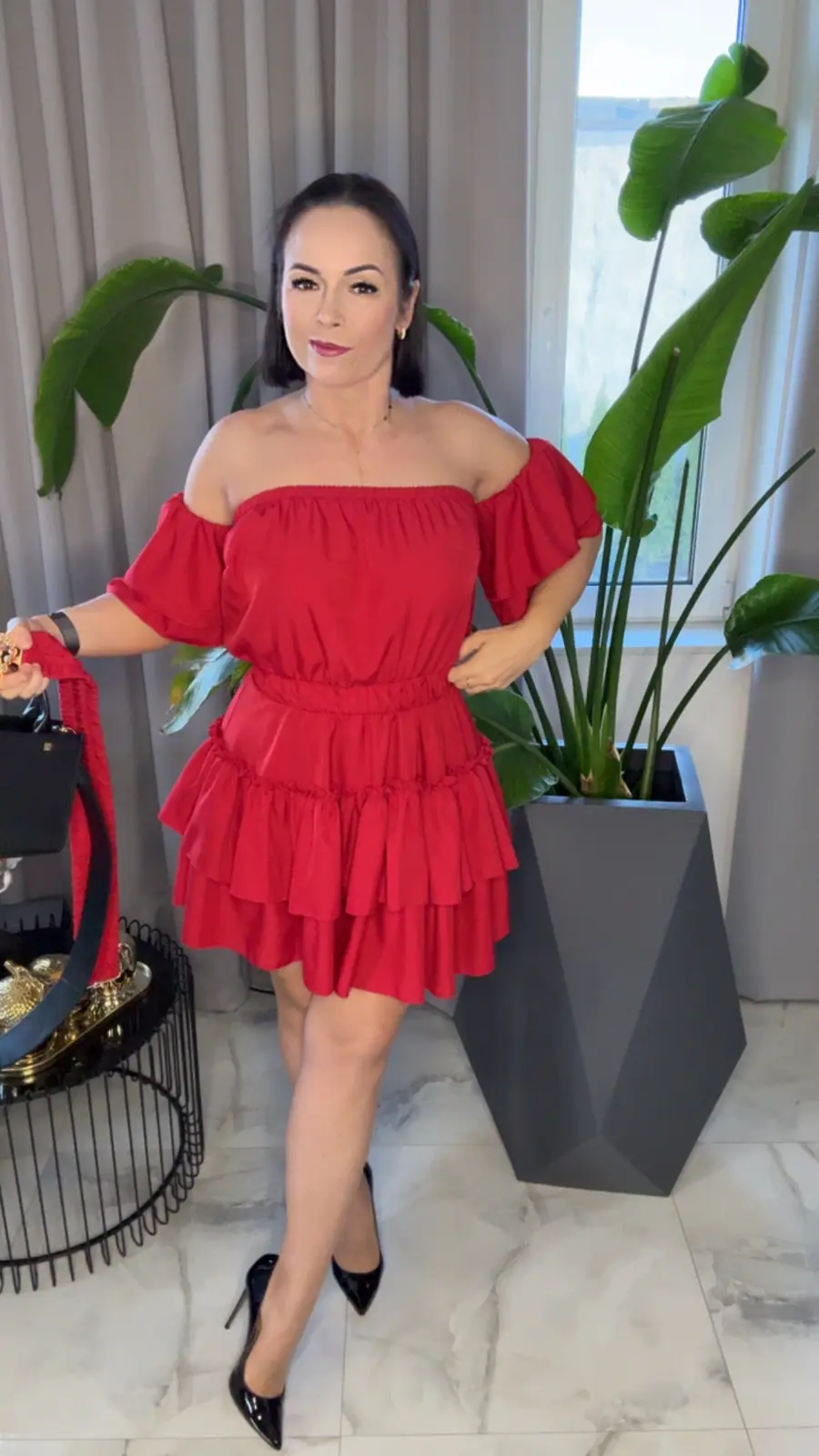 Sukienka czerwona Lola Bianka hiszpanka – miniatura 7 z 10